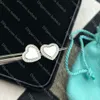 925 Sterling Silver Earrings Love Diamond kleine stud oorbellen Designer Women Letter Oor studs hoogwaardige sieradencadeaus met doos