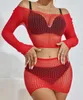 Buitifo Lencería para mujer Fishnet Babydoll Chemise Sexy Nightwear Teddy Dress