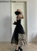 Neue Casual Kleider Französisch Vintage Schwarz Strap Kleid Gothic 2024 Sommer Ärmellose Sexy Retro Midi Schlank Koreanischen Stil Party Frau