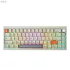 キーボードキーボードCIDOO V65 V2 65％有線/ワイヤレスメカニカルキーボードガスケットマウントホットスワップ可能なアルミニウムCNCケースPBTキーキャップ