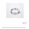 Cluster Rings CHENGXUN 2023 Trend Silvery Ring Simple Square Geometry Per le donne Misura regolabile Daily Jewery Girl