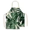 Aprons Printed Linen Apron Kitchen Cleaning Daily Flower Plant Adt Gedrukt Linnen Schort1 Drop Delivery Home Garden Textiles Dhkia