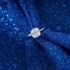 Pierścionki ślubne Orsa Klejnoty 8a Cubic Zirconia Pierścień dla kobiet 925 Sterling Srebrny Genialny Faux Diamond Halo Premium Jewelry LZR01 231118