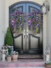 Couronne de fleurs décoratives en jacinthe, tulipe violette, guirlande de fleurs colorées de noël, décoration de maison, décoration de fête hawaïenne