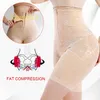 Femmes Shapers Minceur Pantalon Taille Haute Entraîneur Gaines Sexy Dentelle Corps Shaper Avec Boucle Double Contrôle Culotte Femmes Robe Shapewear