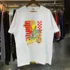 Vêtements de mode designer Tees Hip Hop Tshirts Rhude Summer Nouveau motif T-shirt imprimé pour hommes