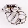 Unique Design Chastity Belt Stainless Steel Cock Cage With Urethral Catheter Male Chastity Devices Penis Lock Cock Ring Sex Toys