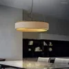 Pendelleuchten American Fabric LED Lampe Kupfer Creative Net Circle Esstisch Licht Schlafzimmer Restaurant Studio Leuchten