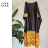 Roupas étnicas Vestido rico em Bazin Africano de Inverno com Gold Brode Lady Wedding Party Vestido Plus Tamanho Nigeriano Dashiki Robe Longo Mangas Longo Vestido 230419