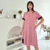 Kvinnors sömnkläder Modal Sleeping Nightshirt Kvinnor våren Summer Nattklänningar stor storlek Lace Night Dress Casual Loose Female Nightwear Dresses