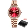 Orologi da polso POEDAGAR marca 2023 orologio al quarzo da donna orologio da donna di lusso in acciaio inossidabile maglia oro rosa semplice impermeabile luminoso elegante orologi da donna