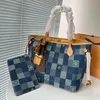 23 Femmes Upscalei Denim Totes Sacs Speedy Bandouliere Sac à main Luxurys Designers Shouder Sac à bandoulière Dames Sacs à main avec bandoulière amovible MM