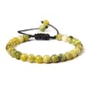 6MM Mode Pierre Naturelle Guérison Cristal Perlé Bracelet Femmes Hommes À La Main Précieuse Pierre Précieuse Perle Ronde Réglable Bracelets Bijoux