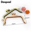 Tas onderdelen accessoires 5 stks Deepeel 14 cm vierkante zakken hanteren handtas naaimakjes portemonnee frame metalen kus clasp diy tas handgrepen naa hardware accessoire 230419