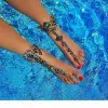 Anklets Beach Vacation Flower Fashion Sand Beach Anklets Anklet Chain Women Fashion Exaggerate Jewelry