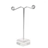 Sacchetti per gioielli 2 pezzi/set Orecchini Scaffale Filo Gancio Supporto per stand Espositore Vetrina Organizzatore Base acrilica Decorazione Mostra Onda T