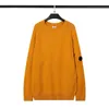Men's Sweaters 2023 Autumn And Winter CP Men's Jersey Women's Fashion Glasses Solid Color Casual Crewneck Knitted Sweater