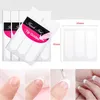 Kit per nail art MIZHSE Colore nero7bianco Guide per punte per manicure francese Decorazioni Gel UV Soak Off Set di smalti LED