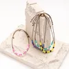 Bracelets de charme Bracelet simple classique mignon émail perles de rocaille en métal Boho réglable perle soeur chaîne cadeau de fête des mères