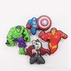 1PCS PVC Avenger Sharms Sharms Shoe Soistories Shoe Decoration Buckles Accesories Fit Fit Wristband/Croc Jibz