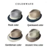 Bérets unisexe Jazz chapeau de paille hommes soleil été voyage en plein air mode confortable respirant bouclé designer Panama Fedoras en gros