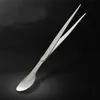 Flatware Stainless Steel Flavor Test Spoon Chopsticks Forceps Mini Tasting Taste Kitchen Scoops Dinnerware LT649