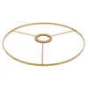 Supports de lampe Anneau Abat-jour Carré Collier Stand Lumière Double Couche Fer Abat-jour Fixation