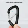 5 PCSCARABINERS 16KN CARABINER HÖG TUCKNESS Mångfogad slitbeständig vandring D Shape Carabiner Buckle For Outdoor P230420