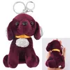 new design cute bear self defense supplies Luxury cute soft plush key chain 3D key chain accessories key ring