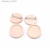 Pins Broches 10 stks/partij Blank Hout Cabochon Broche Basisinstellingen 20 25 30 40mm Dia Ronde Bezel Tray Diy Broches Pin Backs voor Sieraden MakenL231120