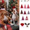 Hundkläder Pet Cat Christmas Hat valpstillbehör för små hundar kostymhattar kostymer leveranser Xmas gåva