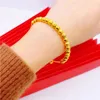 Bangle Gift For Loved Ones Retractable Brass Gold Plated 24k Transfer Bead Bracelet African Ethiopian Wedding Jewelry