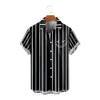 Men's Casual Shirts Allmatch Vintage Bowling Hawaiian Beach Contrast Shirt Clothes 230420