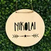 Party Decoration Custom Name Wall Wedding Door Hanger Baby Room Nursery Decor Sign For Different Size