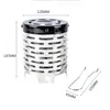 Stoves Mini Gas Heater Stove Wear resistant Outdoor Camping Portable Steel Warmer Heating Cover Equipment 231120