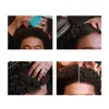 Brosses à cheveux pour hommes noirs, brosse à friser en caoutchouc, peigne à friser Portable lavable et durable, outil de coiffure