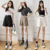 Women's Shorts Fashion High Street Drape Suit Women Casual Solid Color Waist Zipper Office Lady Summer Bottoms With Belt 230419