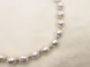 Chains High Quality Really Natural Metallic Luster Baroque Irregular Pearl Necklace 10-11mm 20inches