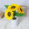 Night Lights LED Sunflower Table Lamp Light USB Rechargeable Bedroom Decorative For Kids Friend Birthday Holiday Gift