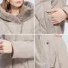 Women's Down Parkas MIEGOFCE Winter Parka Women's Cotton Clothing Stand Collar Fur Hooded Soft Fabric Jackets And Coats For Women D22625 231118