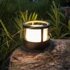 مصابيح العشب Thrisdar مقاومة للماء LED Post Lamp الأمامي الباب الخارجي Bollard Light Villa Garden Landscape Landscape Pario Patio Pathway