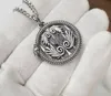 Designer Circle Snake Pendant Necklaces For Women and Men Vintage Silver Copper Long Sweater Necklace Women Mens Jewelry Accessories