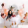 Other Event & Party Supplies Party Metallic Balloons Heart Star Gold Confetti Balloon Birthday Decorate Kids Adt Air Balls Wedding Glo Dh9Wo