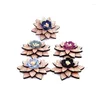 Broches 2023, broche romántico de madera para cuello para solapa para hombre, broche elegante para mujer, estrella, fiesta de boda, dibujos animados, flor de rosa de madera, accesorio de ramillete