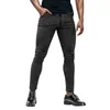 Pantaloni da uomo Pantaloni lunghi casual a righe coordinati da uomo Modello Tasca a blocchi di colore Skinny Sportswear Workout