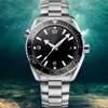 Black Bezel Limited Dial Watch 44mm Automatisk Mechaincal Movement Ocean Diver 600m Rostfri Sport Sea Mens Mega Watches, Limited Edition, Luxury Wristwatch Afascds