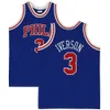 24S 1976-77 Darryl Dawkins 76erss Basketball Jersey Philadelphias Mitch e Ness Throwback Jerseys Azul Vermelho Branco Tamanho S-XXXL Jersey de basquete