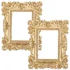 Quadros 2 Pcs Resina Decoração Norse Handmade Artesanato Acessórios DIY Suprimentos Mini Po Frame Compacto Requintado Casa para