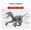 Electric/RC Animals Dinosaur Toy Attraktiv Elektriska glada pojkar flickor T-Rex Walking Animal Model Remote Control Christmas Gifts Interaktiv spel 230420