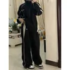 Damesbroeken S Weirdo Y2K Baggy Pant Streetwear 90s Wide Leg Hietpants zomer Patchwork Koreaanse stijl Vintage Joggers broek 230419